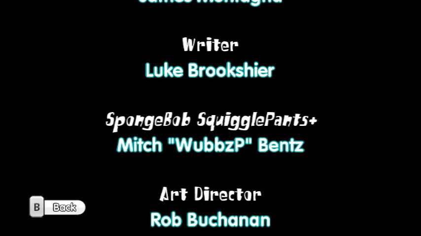 The full credits, now in Options