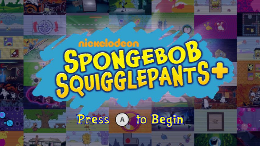 The title screen, now with a "+"